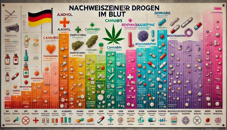 Nachweiszeiten von Drogen im Blut