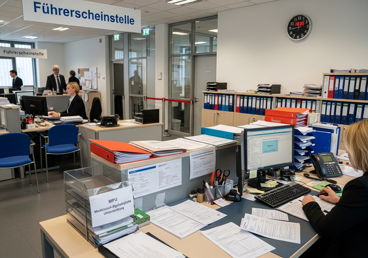 Wann meldet sich die Führerscheinstelle wegen MPU?